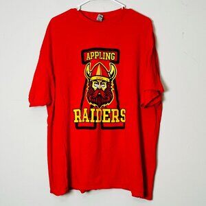 Gildan Appling Raiders T-Shirt Men's 2XL‎ Red Viking Graphic Tee School Spirit